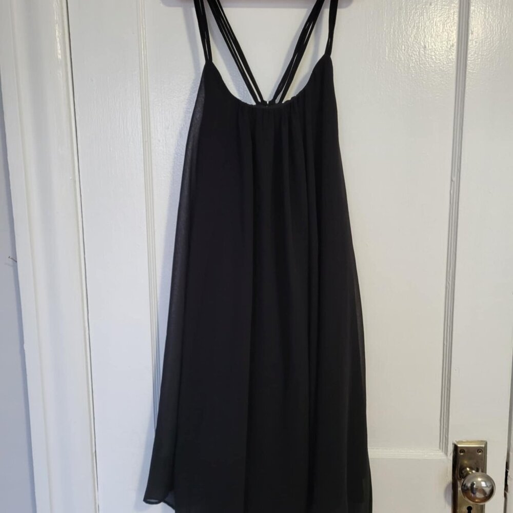 Short Black Strappy Cocktail Dress, ASOS Size 2